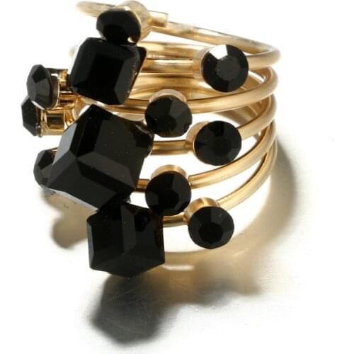 Luxury Atmosphere Jewelry Rings For Women Fashion Finger Crystal Zircon Ring Ladies Wedding Party Rings Romantic Valentine Gifts