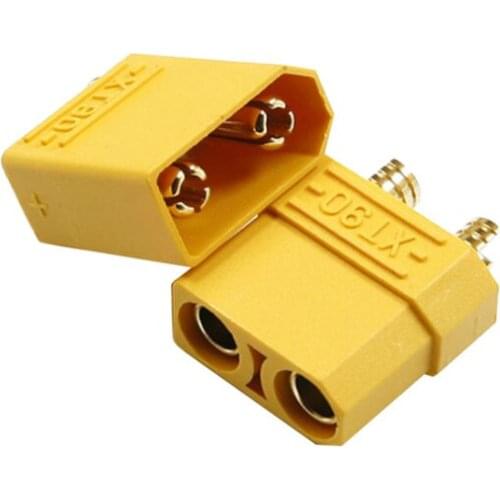 10 Pairs XT30 XT30U XT60 XT60H XT90 Yellow Battery Connector Set Male Female Gold Plated Banana Plug for RC Battery Parts