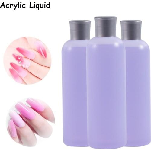 125ml Acrylic Liquid DIY Professional Nail Art Tips Monomer Crystal Acrylic Nail Art Builder Manicure Tool Decorations