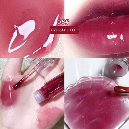 2021 NEW Faiccia Transparent Water Glass Lip Gloss Moisturizing Mirror Lip Glaze Dropship