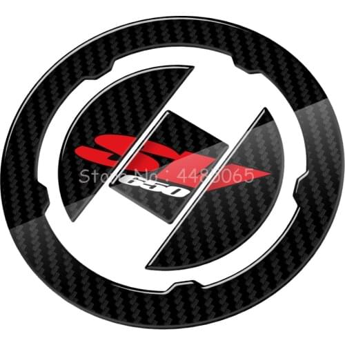 3D Carbon-look Motorcycle Fuel Gas Cap Protector Decals Case for Suzuki SV650 SV650A SV650S SV 650 2003-2009