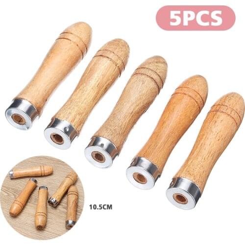5pcs Smooth Wood File Handle Polishing Jewellery Wood Replacement File Woodworking Rust Proof Home Parts Machinists
