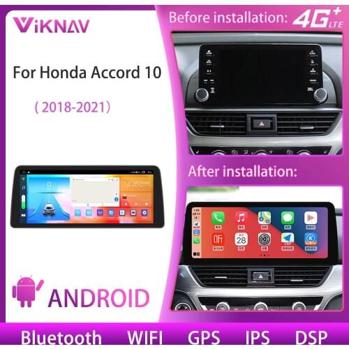 Android 12.3 inch Car Radio For Honda Accord 10 2018 2019 2020 2021 car Multimedia Video Player GPS Navigation stereo receiver