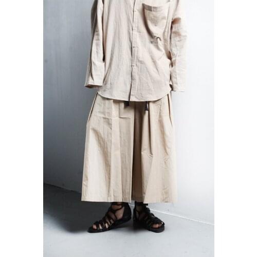 Wide leg pants for mens drape and legged 8 / 8 versatile straight tube loose casual slim pants