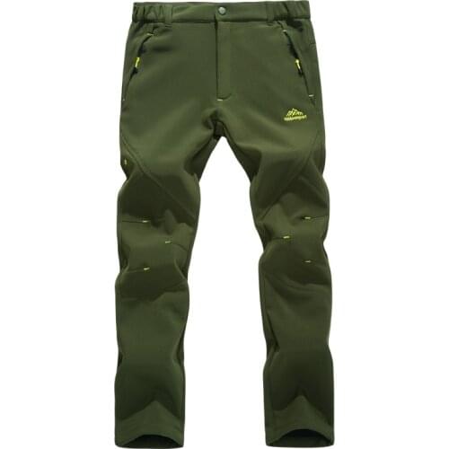Winter autumn Outdoor movement climbing hiking pants Warm waterproof pants men skiing Quick-drying windproof pants