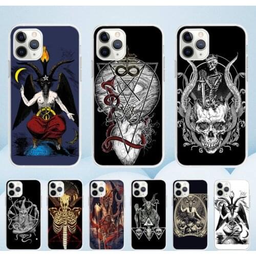Devil Satan Phone Case For Iphone11 12 Pro Max SE 2020 6s 7 8 Plus X Xs Max Xr Transparent Soft Silicone Cover