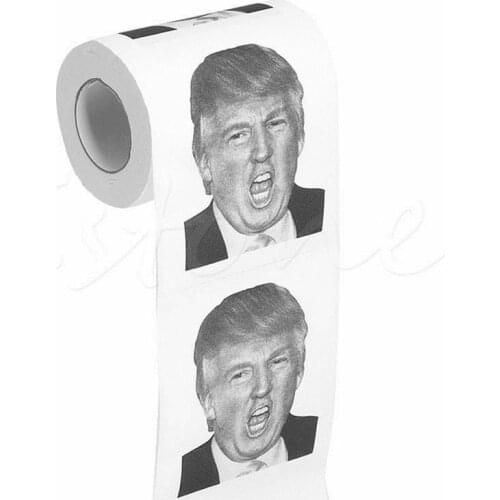 Hot Donald Trump $100 Dollar Bill Toilet Paper Roll Novelty Gift Dump Trump