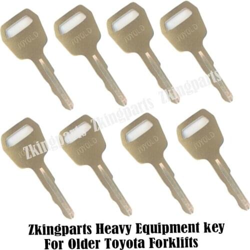8PCS Older Forklifts Key Fits Toyota Forklift Ignition Key