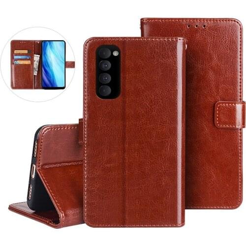 Oppo Reno 4 Pro 6.5 inch Leather Case On For Coque Oppo Reno4 Pro CPH2109 Premium Magnetic Flip Wallet Cover Phone Cases Fundas