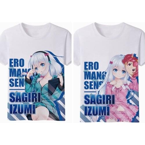 MGFHOME Anime JK Eromanga Sensei Izumi Sagiri Cosplay T-Shirt tshirt Sagiri Izumi Casual t shirt Tops Tee Shirt Women Men