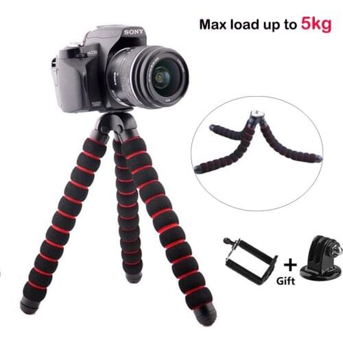 Camera Mini Tripod Gorillapod Type Monopod Flexible Tripod Leg Load-Bearing to 5KG for iPhone Sony Samsung Digital Camera Holder