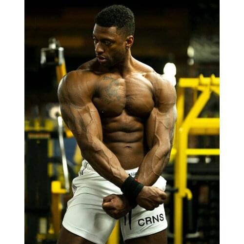 Men Fitness Bodybuilding Shorts Men Summer Gyms Workout Male Breathable Mesh Quick Dry Sportswear Jogger Beach Short Pants