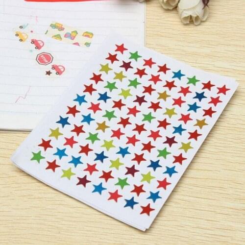 10 Sheets/880pcs Star Shape Stickers Labels For School Children Cute Teacher Reward Sticker Gift Kid Hand Body Sticker Toys