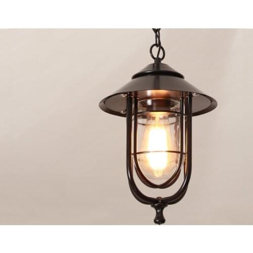 Outdoor chandelier waterproof Chinese retro garden light entrance balcony corridor aisle garden pavilion ceiling light