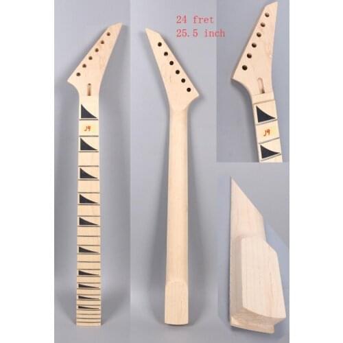 Unfinished Maple guitar neck maple 24 fret 25.5 Inch Jackson electric guitar