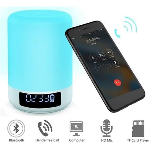 1pcs DC5V 5W Night Light with Bluetooth Speaker Portable Wireless Touch Control Color LED Lamp Support Dropshipping