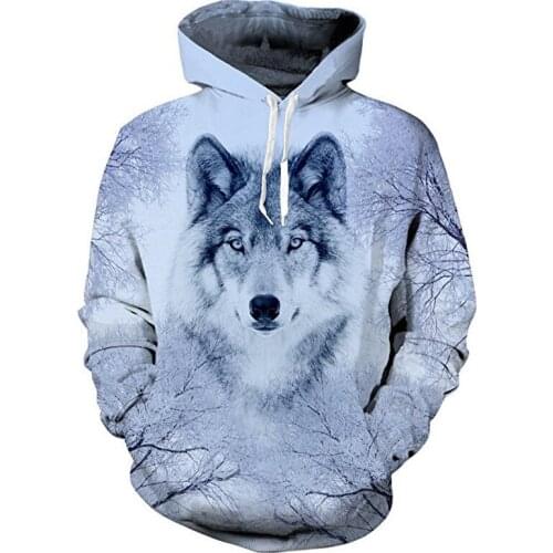 2021 New Arrival brand creative hoodie Jacket men/women unisex high quality Coats sweatshirts cool Wolf head hoodies trendy Top