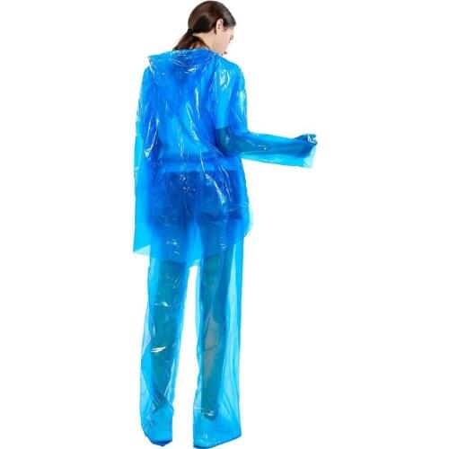 Disposable Raincoat Set Dustproof Waterproof Raincoat Suit for Men Women Hiking Fishing Anti-fog