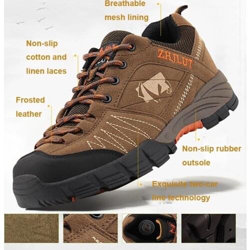 Hiking Shoes Mens Sneakers Trekking Climbing Jogging Shoes Outdoor Sport Footwear Breathable Non-slip Trail Shoes Scarpa Schoen