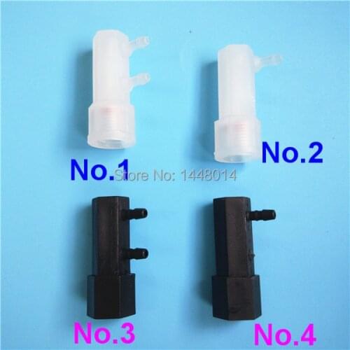 10pcs UV solvent printer bulk ink system CISS 1.5L 1.8L 2L UV sub ink tank adapter ink cartridge switch connector 2 holes 1 hole