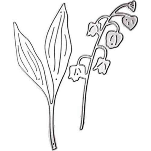 Leaf Flower Metal Cutting Dies Stencil Scrapbooking DIY Album Stamp Paper Card Mold Embossing Decoration K3NA