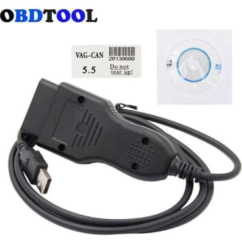 16PIN OBD2 Cable VAG CAN COMMANDER 5.5 + Pin Reader 3.9 for Audi/VW/Seat/Skoda Modification Odemeter correction and Key Coding