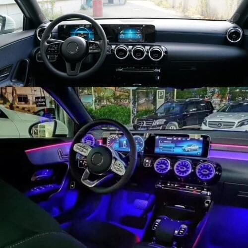 Air vent air outlet Ambient Light for Mercedes Benz A Class W176 2016-2018 Atmosphere lamp