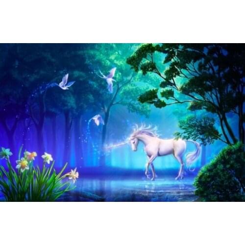 Fantasy Unicorn The wooden puzzle 1000 pieces ersion paper jigsaw puzzle white card adult childrens educational toys