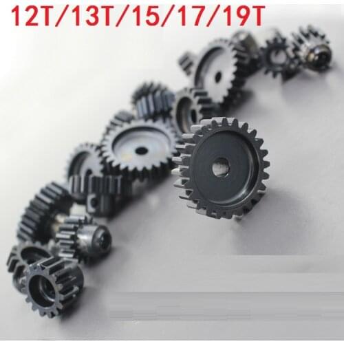 12T/13T/15/17/19T M1 Modulus Hole 5MM Steel gears Motor Gear R/C Model Toys Spare Parts Accessories