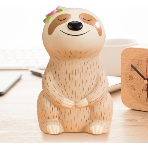 Animated small sloth child bank piggy bank Korea creative coin personality owner decoration of childrens gift room Christmas