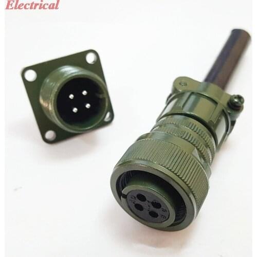 1PC MS3106A14S Aviation Cable Plug 14S 2pins 3pins 4pins 5pins 6pins 7pins Aviation Socket Receptacle MS3102A