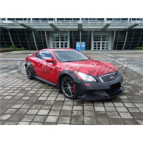 Car Accessories FRP Fiber Glass LB MP LB Works Style Over Fender Flares 8pcs Fit For 2008-2013 G Series V36 Coupe Fender Flare