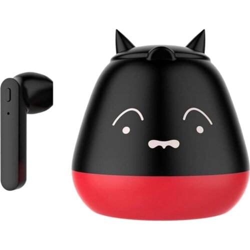 ZW-T7 TWS Wireless Earphones Bluetooth Kitten Bluetooth 5.0 Cute Cartoon with Charging Compartment Stereo Headphones