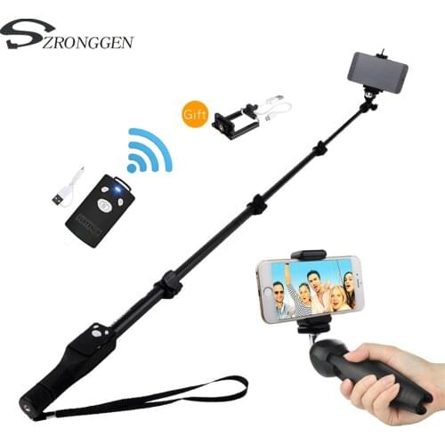 For Gopro Hero Digital Camera Phone Yunteng 1288 Bluetooth Selfie Stick Self-Timer Pole Self-portrait Monopod Or 228 Mini Tripod