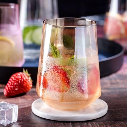 Color glass water cup simple creative fruit juice cup drink cup drink cup girl milk cup beer cup