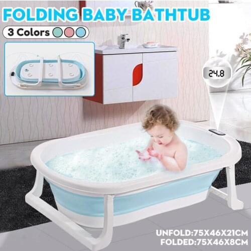 Baby Bathtub Portable Bathtub Sit Newborn Baby Folding Bathtub Home Infant Child Bathtub Bucket Baby Products