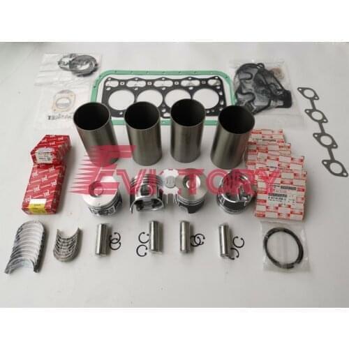 For ISUZU 4LE2 overhaul kit crankshaft + bearing head gasket piston liner valve