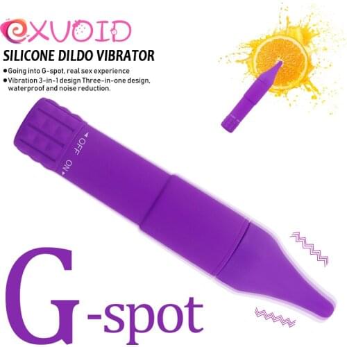 EXVOID Dildo Vibrator Magic Wand with 3 AV Rod Head Caps G-spot Massager Sex Toys for Women Sex Shop Adult Products