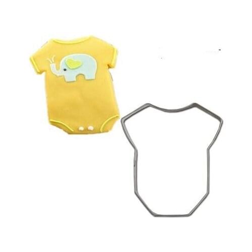 3D Lovely Baby Series Stainless Steel Cookie Cutter Baby Clothing Feeding Bottle Biscuit Mold Baking Tool For Cake Decor