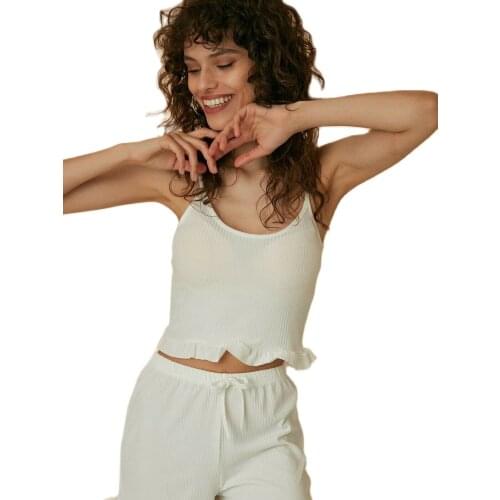 Frilly Camisole Suit 2021 Season New Trend Multicolor Base Points Athlete Shorts Set of 2 women outerwear summer dress cool sexy