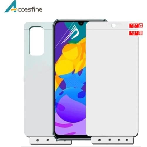 2X 15D Front+Back Soft Protective Hydrogel Film For Huawei Honor Play 4 4T Pro Full Cover HD Play 4 Screen Protector with tools