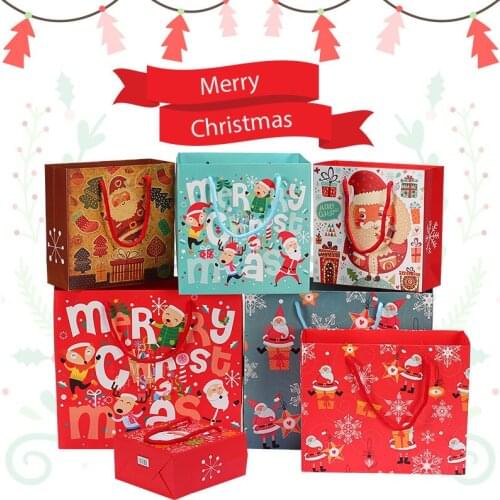 Beautiful Christmas Gift Bag Santa Claus Tote Bag Gift Bag candy bag