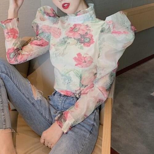 LLZACOOSH Women's Ruffle Shirts