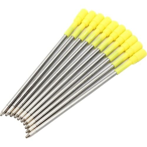 20 pcs/lot Metal pen refill for Crystal Diamond Ballpoint pen student pen rod cartridge core black blue color 7cm length