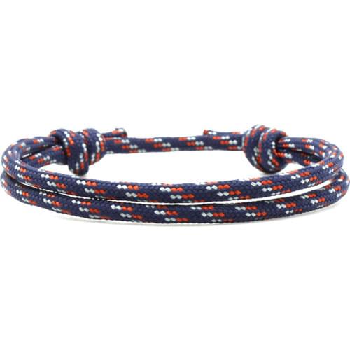 New Design Summer Anklet Sports High Quality Rope Survival Bracelet Braided Coloful Lover Lucky Wrap Bracelets for Men Women
