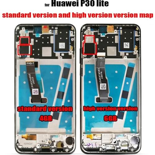 Original 6.15 inch For huawei P30 lite/nova 4e LCD Display MAR-LX1M MAR-LX2 Touch Screen Digitizer Assembly parts+tools