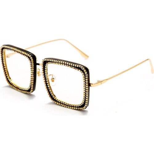 Diamond Sqaure Sunglasses Women 2020 Retro Steampunk Sunglasses Men Punk Vintage Sunglasses Brand Designer Eyewear UV400