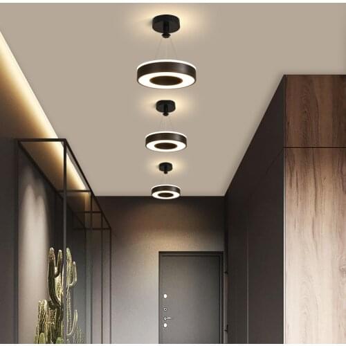 Modern LED Chandeliers Lamps For Living Room Bedroom Corridor Indoor Ring Lighting Lights Ceiling Mount Luminaire Lustre