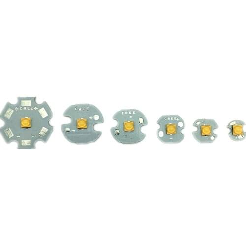 10pcs Cree XTE XT-E R5 5W Warm White 3000-3200K LED Chip+ 1.5-4V LED flashlight chip with 20/16/14/12/10/8MM pcb