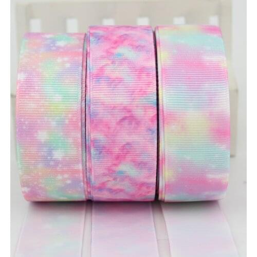 Glowing pink printed grosgrain ribbon high quality gift packaging ribbons Sewing Accessories Fabric DIY Supplies Apparel Tape